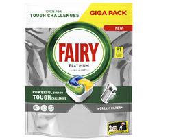 Automatinių indaplovių kapsulės FAIRY Platinum Lemon, 81 vnt
