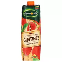 Obuolių-braškių sulčių gėrimas GIMTINĖS, 1 l