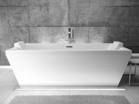 Vonia Besco Vera, 170 x 75 cm, su sifonu su persipylimu slim baltu