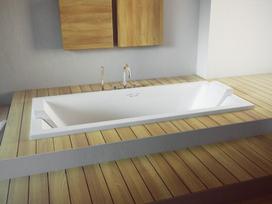 Vonia Besco Vera, 170 x 75 cm, be apdailos, su sifonu su persipylimu slim chrome