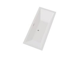Vonia Besco Vera, 180 x 80 cm, be apdailos, su sifonu su persipylimu slim grafito
