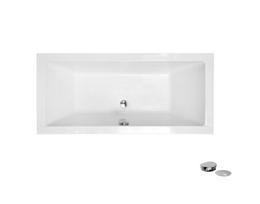 Vonia Besco Vera, 170 x 75 cm, be apdailos, su sifonu su pripildymu chrome