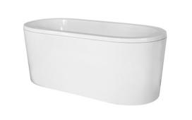 Vonia Besco Victoria, 160 x 75 cm, su sifonu su persipylimu slim baltu