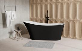 Vonia Besco Calima Black&White Matt, 170 x 74 cm, su auksiniais dangteliais