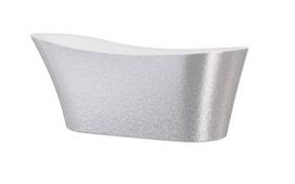 Vonia Besco Calima Glam Silver, 170 x 74 cm, su chrome sifonu su persipylimu