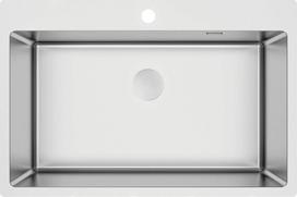 Nerūdijančiojo plieno plautuvė Deante Olfato ZPO_010C, brushed steel, užkemšamas ventilis