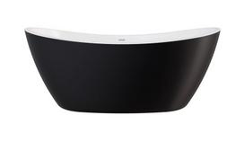 Vonia Besco Ayla Black&White Matt, 170 x 80 cm, su baltais dangteliais