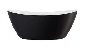 Vonia Besco Ayla Black&White Matt, 170 x 80 cm, su grafito spalvos dangteliais