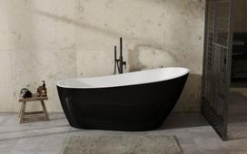Vonia Besco Melody Black&White, 150 x 80 cm, su baltais dangteliais