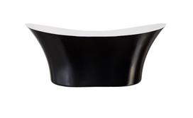 Vonia Besco Amber Black&White, 170 x 80 cm, su chrome sifonu