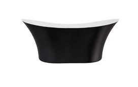 Vonia Besco Amber Black&White Matt, 170 x 80 cm, su juodais dangteliais
