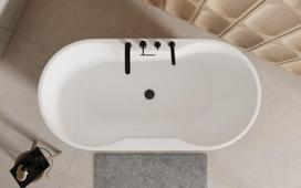 Vonia Besco Navia Black&White, 140 x 75 cm, su juodais dangteliais