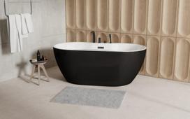 Vonia Besco Navia Black&White, 150 x 80 cm, su juodais dangteliais