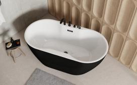 Vonia Besco Navia Black&White Matt, 160 x 80 cm, su grafito spalvos dangteliais