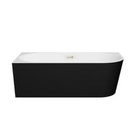 Vonia Besco Zoya Black&White Matt, 150 x 75 cm, kairinė, su auksiniais dangteliais