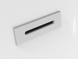 Vonia Besco Varya Black&White Matt, 150 x 75 cm, su chrome sifonu