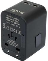 Toya Sa Poland Universalus kelioninis adapteris | USB-A ir USB-C | 65 W (YT-81303)