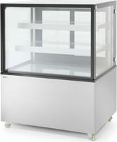 Arktic Mobili 2 lentynų konditerijos gaminių vitrina LED 410L