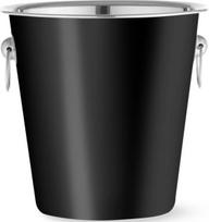 Bar Up Šampano ledo kibirėlis plieninis 3,3 l 220 x 190 mm skersmens - juodas