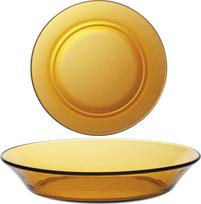 Duralex LYS AMBER gili lėkštė oranžinė 195 x 35 mm - 6 vnt. rinkinys.
