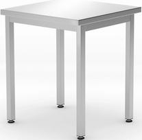 Hendi "Budget Line" centrinis plieninis virtuvės stalviršis 600 x 600 x 850 mm - 817056