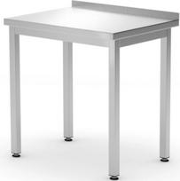 Hendi "Budget Line" nerūdijančio plieno stalviršis su apvadu 600 x 600 x 850 mm - 817186