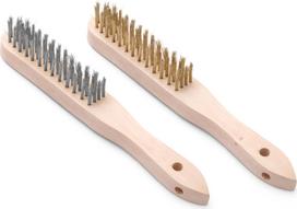 Hendi BBQ grilio ir kepsninės valymo šepetys su plieniniais ir žalvariniais šereliais KIT 2 vnt., 290 mm ilgio - 525555