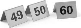 Hendi LENTELĖ NUMERIS informacinė lentelė 49-60 nerūdijančio plieno 12 vnt. rinkinys. - 663882