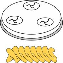 Hendi Makaronų sietelio antgalis FUSILLI Swirls 5 skylutės dia 9 mm MPF2.5/4 - 229361