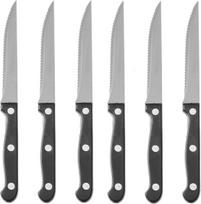 Hendi Nerūdijančio plieno steiko peilis dantytas 215 mm ilgio, 6 vnt. rinkinys. - 781449