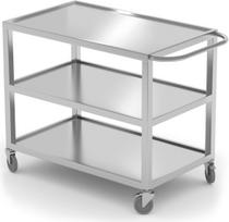 Hendi Suvirintas mobilus 3 lentynų maitinimo vežimėlis iki 240 kg - 810224