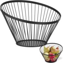 Hendi Vaisių dubuo su vieliniu krepšeliu, juodas, padengtas matine danga, 300 mm skersmens - 427071
