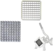 Royal Catering 10x10 mm rankinės bulvyčių pjaustyklės grotelės su presu