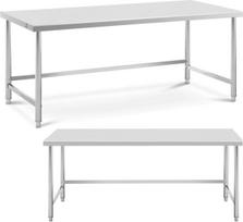 Royal Catering Centrinis plieninis darbo stalas 200 x 90 cm iki 100 kg
