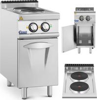 Royal Catering Laisvai pastatoma elektrinė viryklė su spintele 2 virimo laukai 5,2 kW 400 V