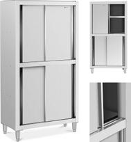 Royal Catering Nerūdijančio plieno nerūdijančio plieno stumdomų durų spinta 120 kg 100 x 50 x 180 cm