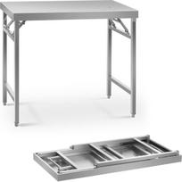 Royal Catering Nerūdijančio plieno sulankstomas maitinimo stalas 100 x 60 cm