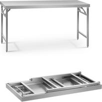 Royal Catering Nerūdijančio plieno sulankstomas maitinimo stalas 180 x 60 cm