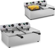 Royal Catering Reguliuojama elektrinė viešojo maitinimo keptuvė TIMER 230 V 2 x 3200 W 2 x 10 L