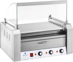 Royal Catering Ritininė kepsninė su dangčiu ir pašildymo stalčiumi 16 "HotDog" dešrelių 2200W 230V