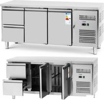 Royal Catering Šaldytuvas su stalviršiu 2 skyriai 2 stalčiai -2-10 C 417 l 275 W
