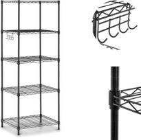 Royal Catering Vielinis ažūrinis sandėliavimo stelažas 5 lentynos 55 x 44,5 x 150 cm iki 150 kg