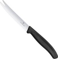 Victorinox Dešrų sūrio peilis 110/219 mm ilgio - juodas
