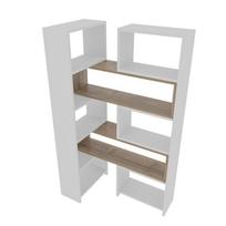 Knygų lentyna Kalune Design Poyraz 875ZNA4624, balta/ruda
