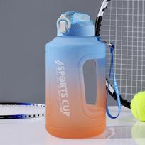 2300 ml sportinio vandens butelis su šiaudine rankena, didelės talpos namų lauko sporto salės kūno rengybos reikmenys 2300ml