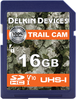 Atminties kortelė Delkin SDHC Trail Cam R100/W30 (V10) 16GB