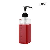 500Ml/1000Ml skysčio dozatorius su skalsių kavos sirupo lašintuvu su hidraulinio siurblio antgaliu, virtuvės medaus indeliu