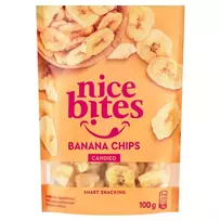Bananų traškučiai NICE BITES, 100 g