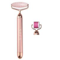 LJUS Rose Quartz Spiky Vib Roller rinkinys