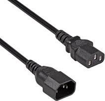 Fuj:tech C14 to C13 device and extension cable, black, 2 m (JT-ST3-Black-2m)